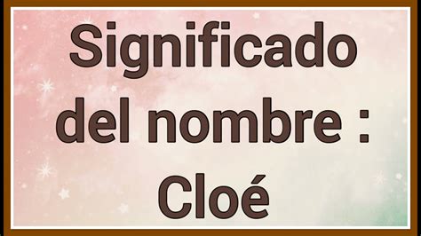 chloe significado bíblico|que es cloe biblia.